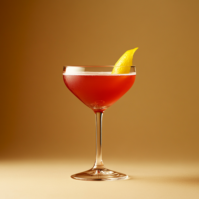 A photo of the Maiden's Blush cocktail containing Beefeater London Dry Gin, Giffard Triple Sec, Liber & Co. Real Grenadine, Freshly squeezed lemon juice, Chilled water (reduce if wet ice) in a Coupe.