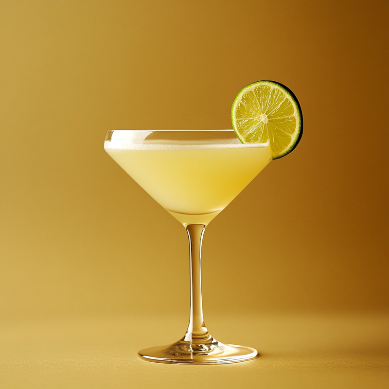 A photo of the Tequila Whisper cocktail containing Milagro Reposado Tequila, Freshly squeezed lime juice, Luxardo Maraschino Liqueur, Fee Brothers Fee Foam Egg White Alternative in a Martini.