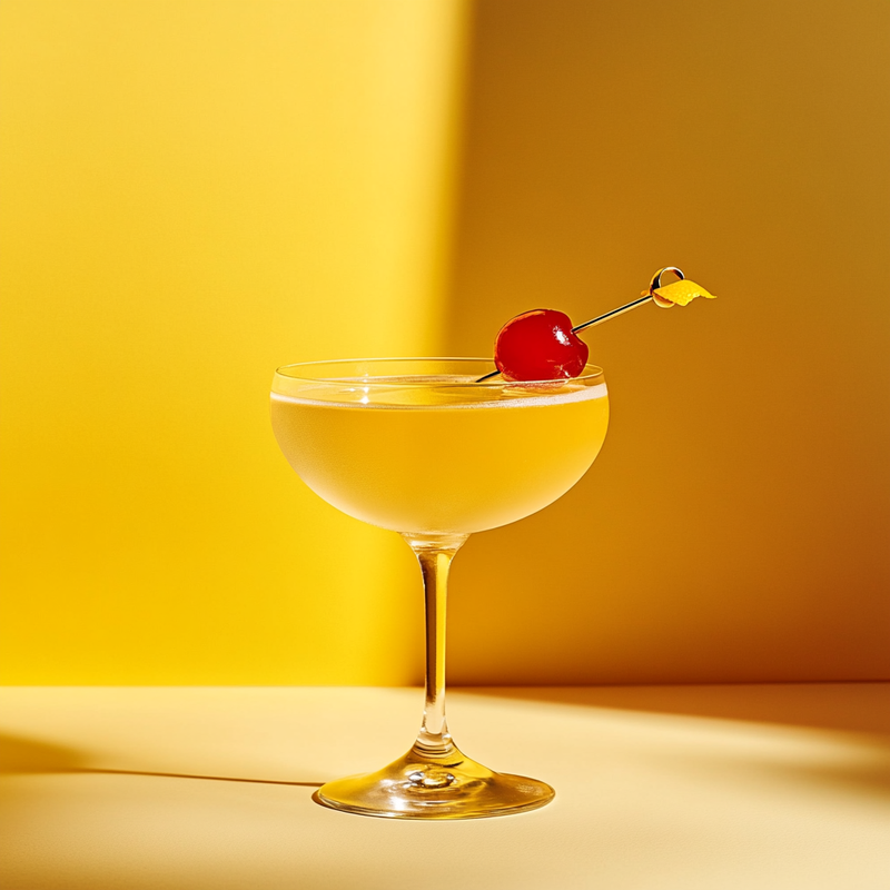 A photo of the Presidente cocktail containing Planteray 3 Stars White Rum, Giffard Triple Sec, Noilly Prat Dry Vermouth in a Coupe.