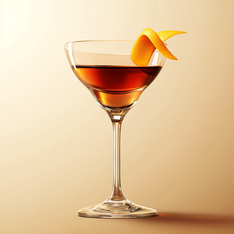 A photo of the Elderberry Elixir cocktail containing Hennessy V.S. Cognac, Compass Box Great King Street Artist's Blend Scotch, Lillet Rouge Aperitif, LEJAY LAGOUTE Crème de Cassis, Peychaud's Bitters in a Coupe.