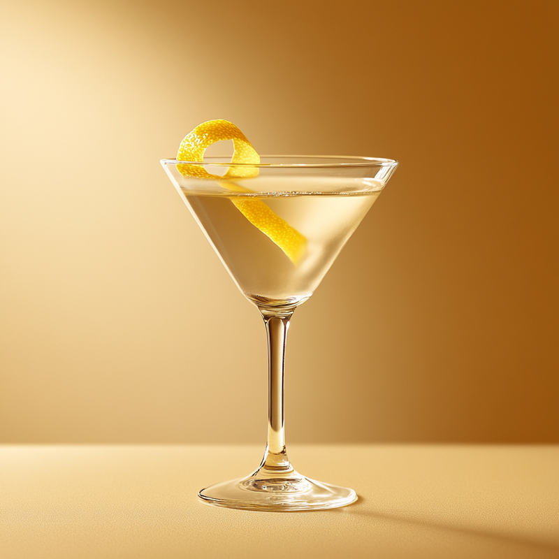 A photo of the Hoffman House cocktail containing Beefeater London Dry Gin, Noilly Prat Dry Vermouth, Angostura Orange Bitters in a Martini.