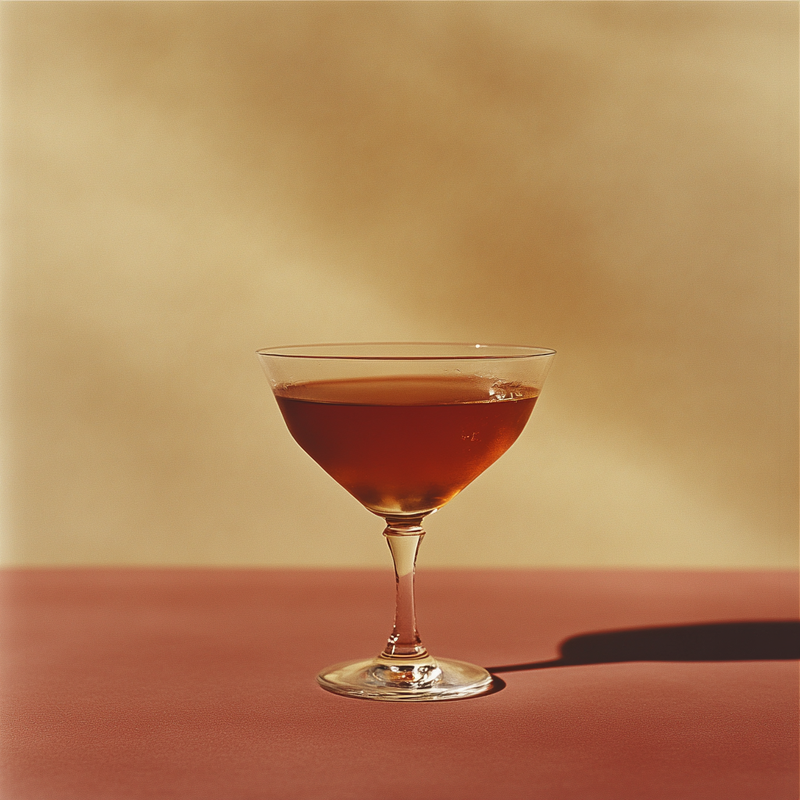 A photo of the The Vermouth Venture cocktail containing Noilly Prat Dry Vermouth, Martini & Rossi Rosso Sweet Vermouth, Galliano Autentico Liqueur, Fernet-Branca Amaro Liqueur in a Coupe.