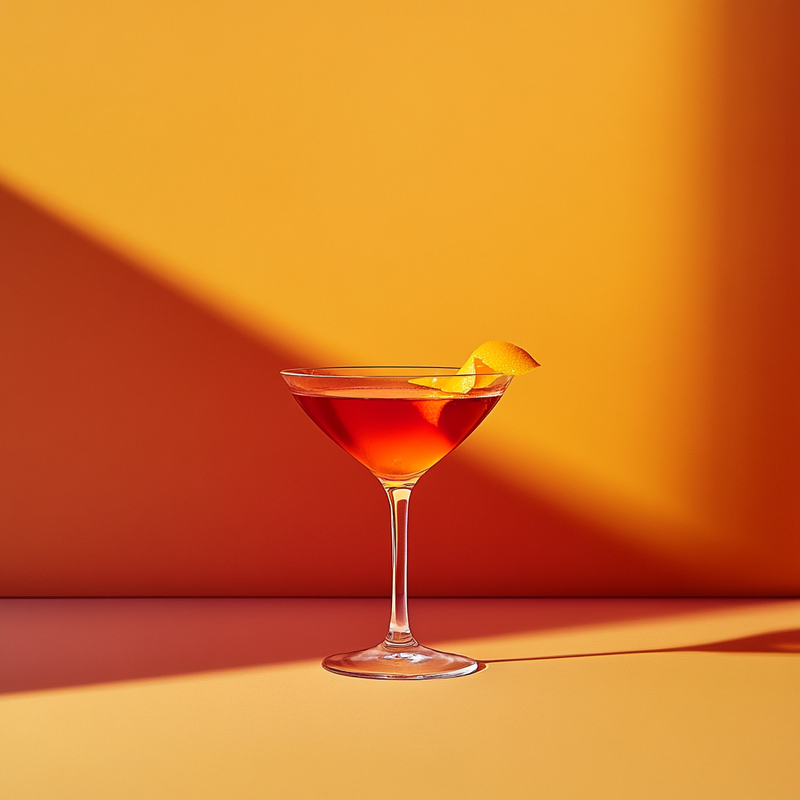 A photo of the Martini Special cocktail containing Pernod Absinthe, Angostura Aromatic Bitters, Chilled water, Beefeater London Dry Gin, Martini & Rossi Rosso Sweet Vermouth, Orange flower water in a Martini.