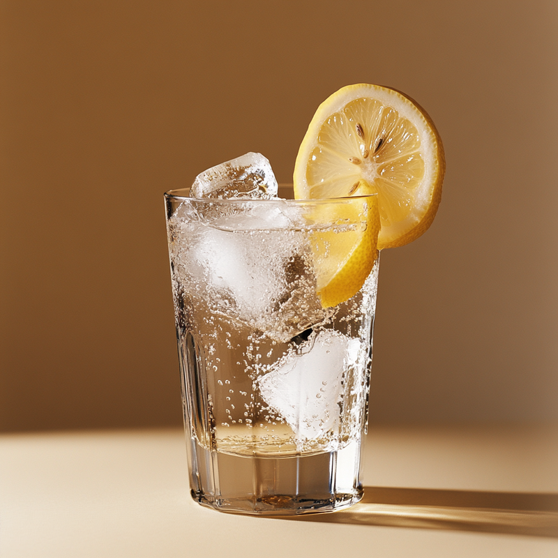 A photo of the Citrus Spritz cocktail containing Grand Marnier, Lemon, Tonic water in a Collins.