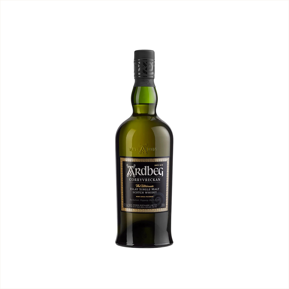 Bottle of Ardbeg 'Corryvreckan' Islay Single Malt Scotch Whisky.