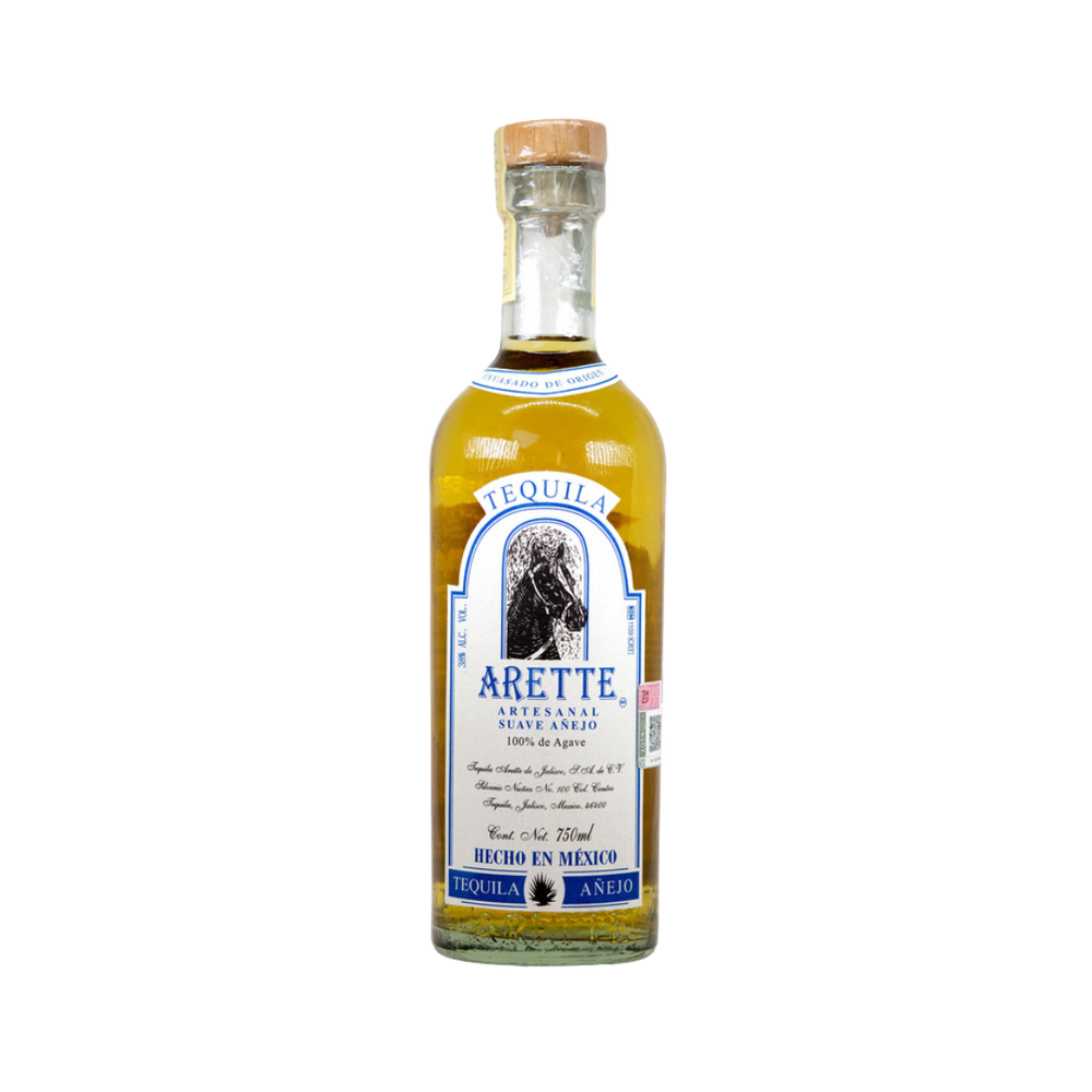 Bottle of Arette Artesanal Añejo Suave Tequila.