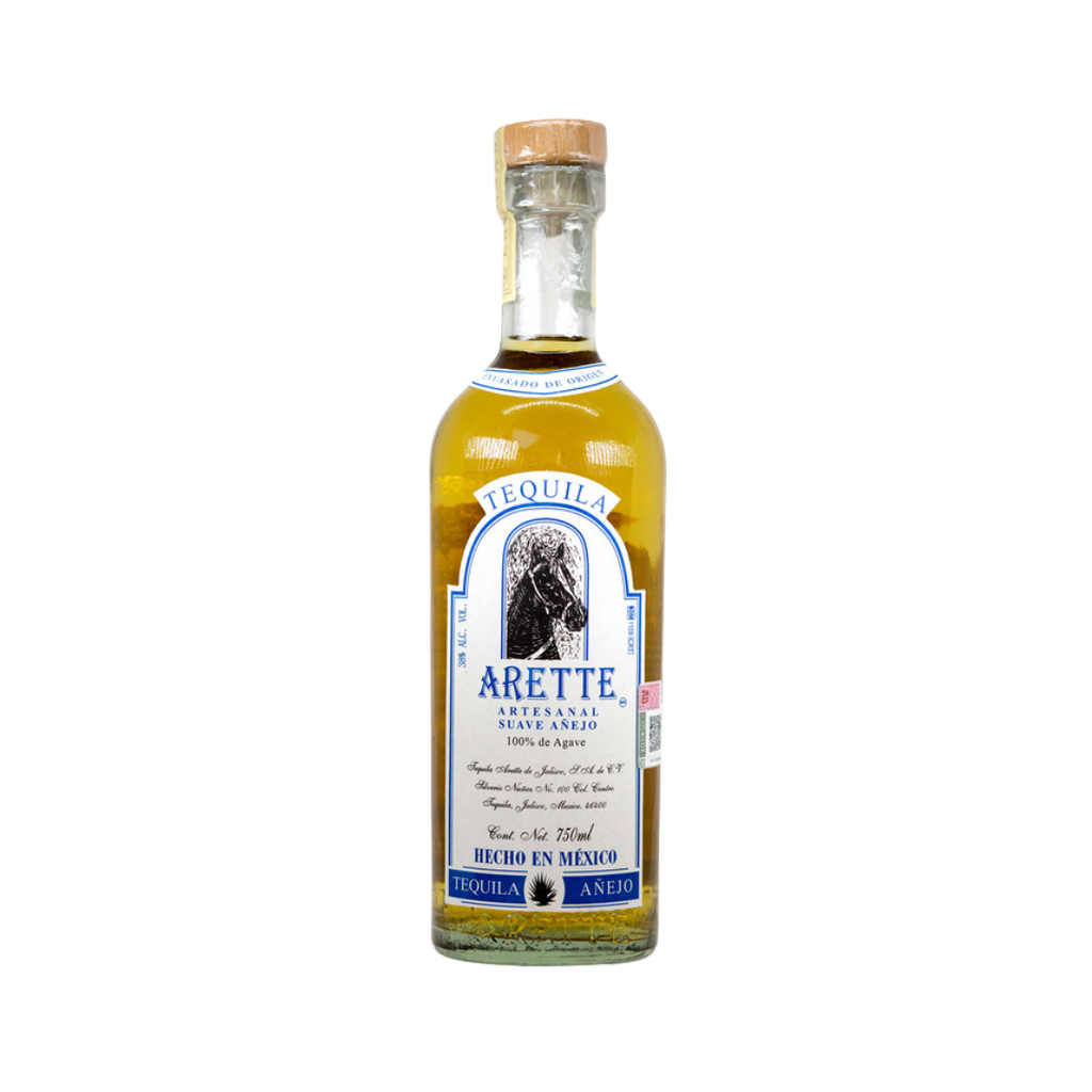 Bottle of Arette Artesanal Añejo Suave Tequila.