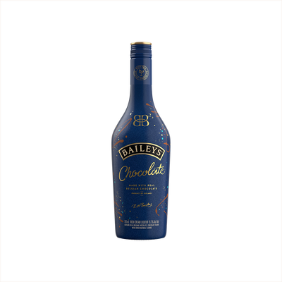 Bottle of Baileys Chocolate Irish Cream Liqueur.