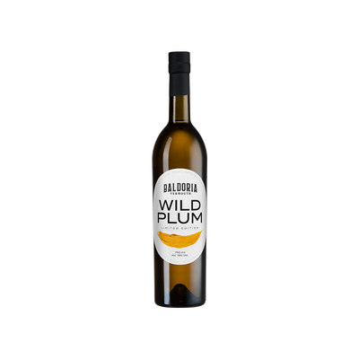 Bottle of Baldoria Wild Plum Vermouth.