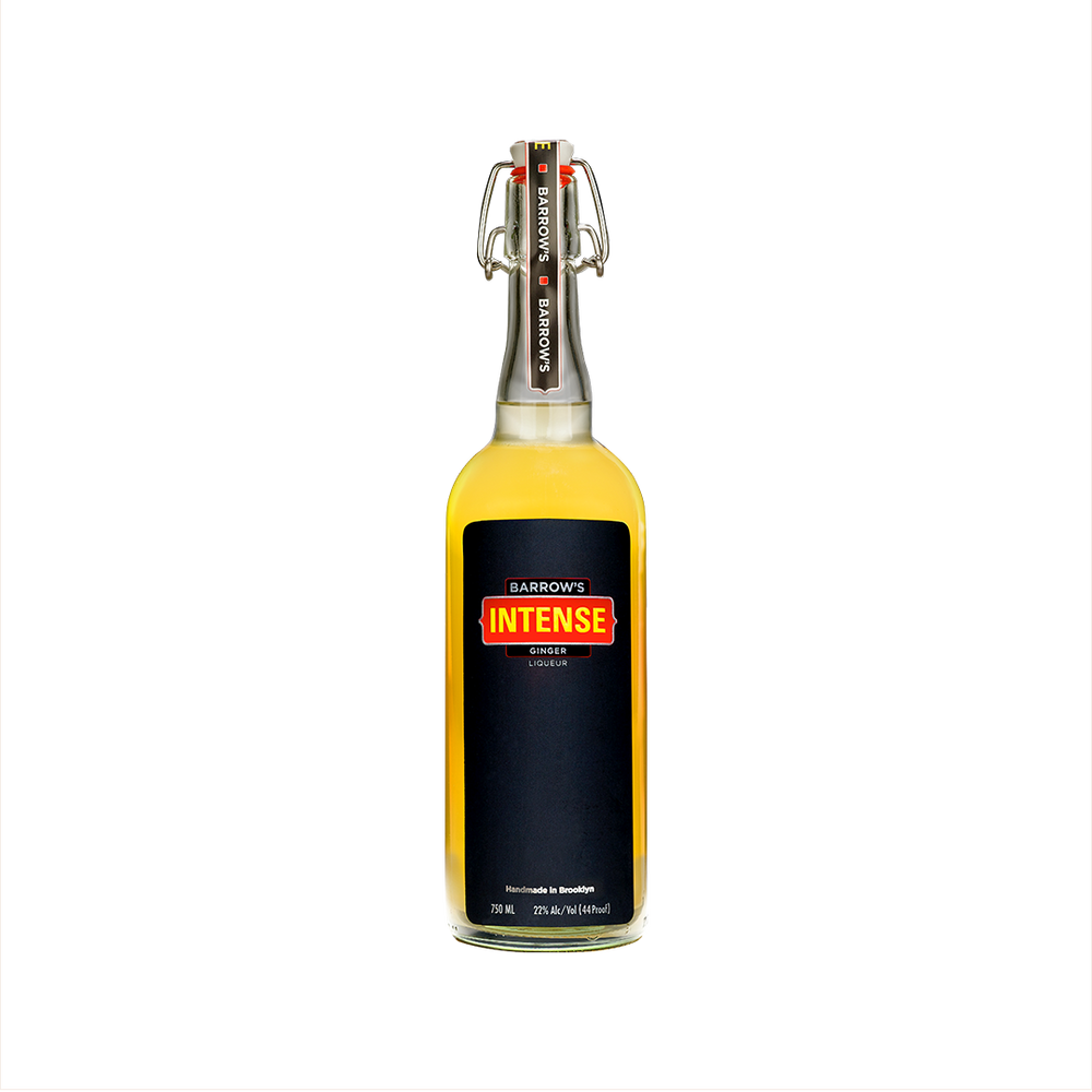 Bottle of Barrow's Intense Ginger Liqueur.