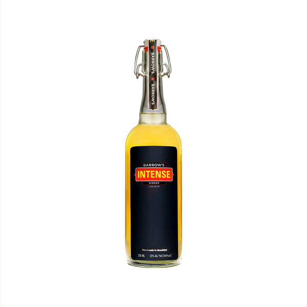 Bottle of Barrow's Intense Ginger Liqueur.