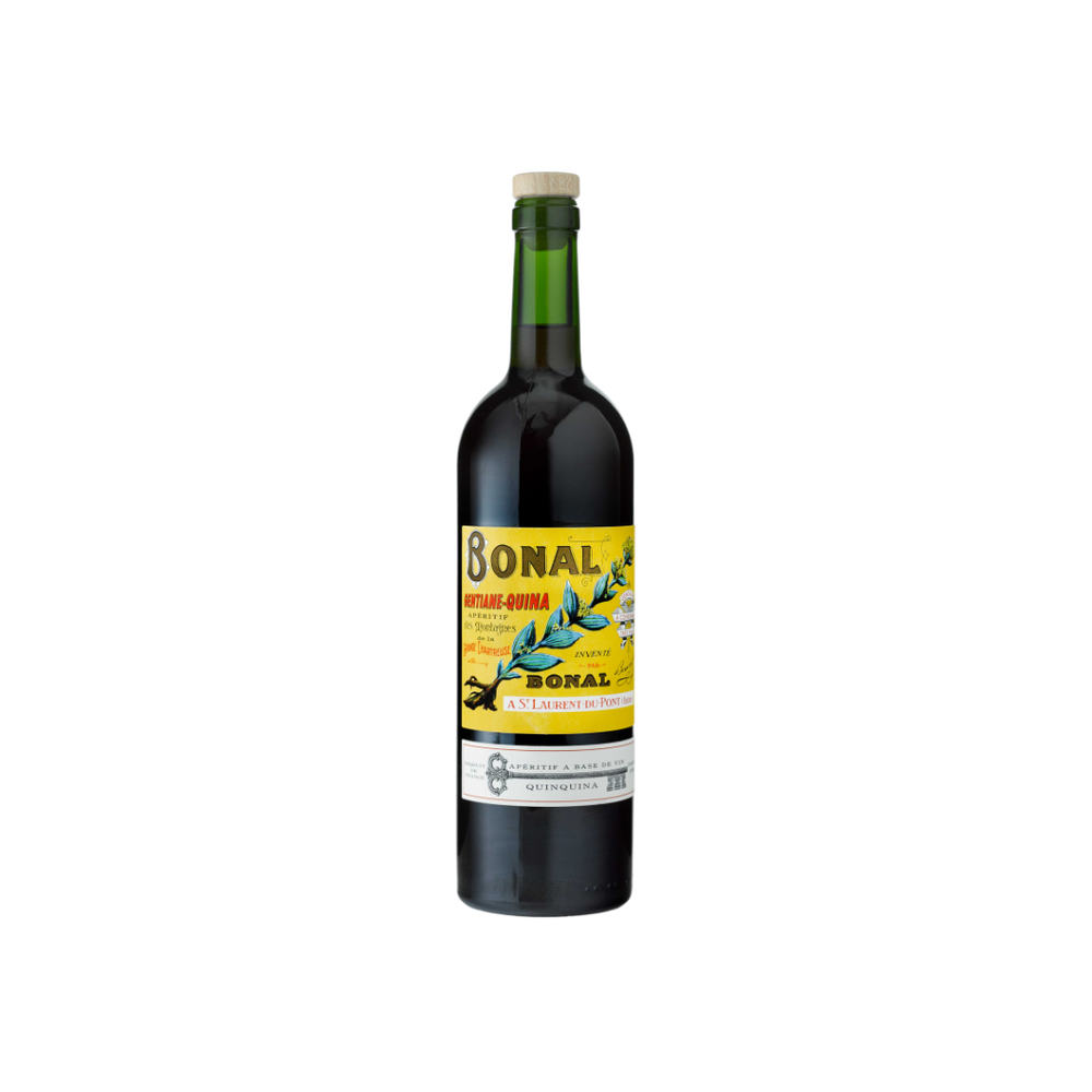 Bottle of Bonal Gentiane-Quina Aperitif.