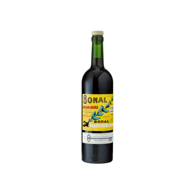 Bottle of Bonal Gentiane-Quina Aperitif.