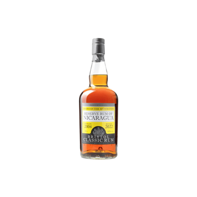 Bottle of Bristol Classic Rum Reserve Rum of Nicaragua on a white background