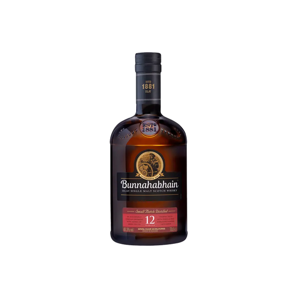 Bottle of Bunnahabhain 12 Year Islay Single Malt Scotch Whisky.