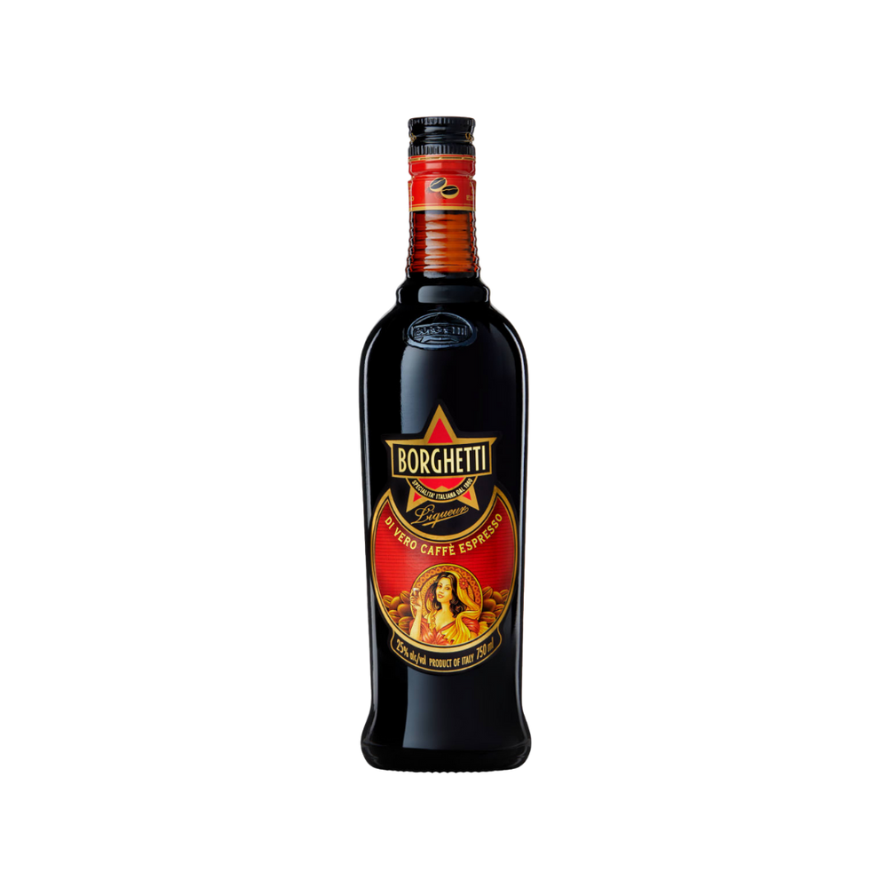 Bottle of Caffe Borghetti Coffee Liqueur.