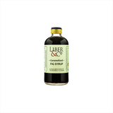 Bottle of Liber & Co. Caramelized Fig Syrup.