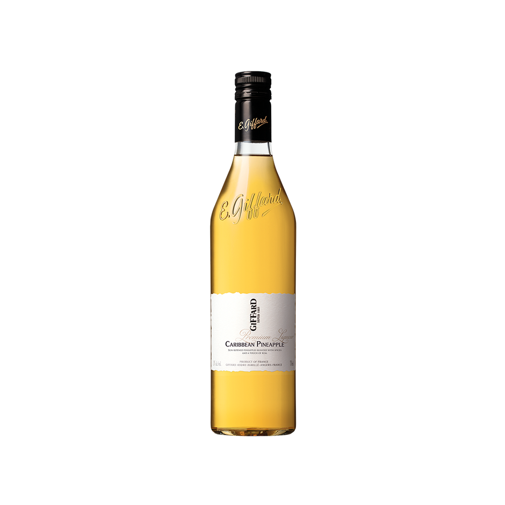 Bottle of Giffard Caribbean Pineapple Liqueur.