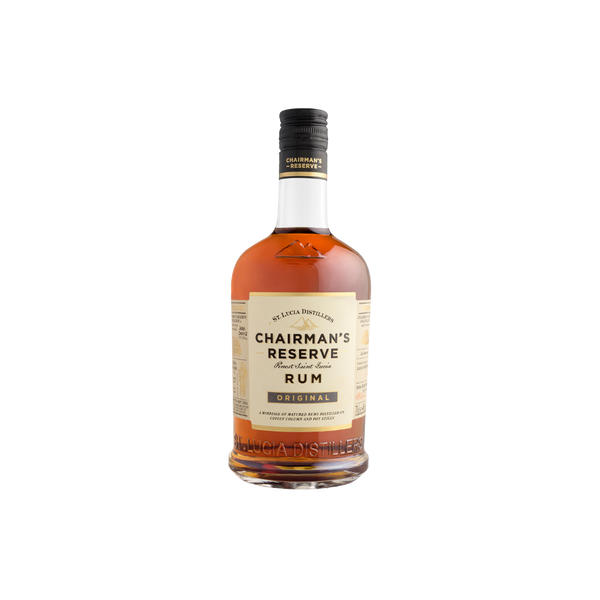 Chairman's Reserve Rum bottle on a white background
