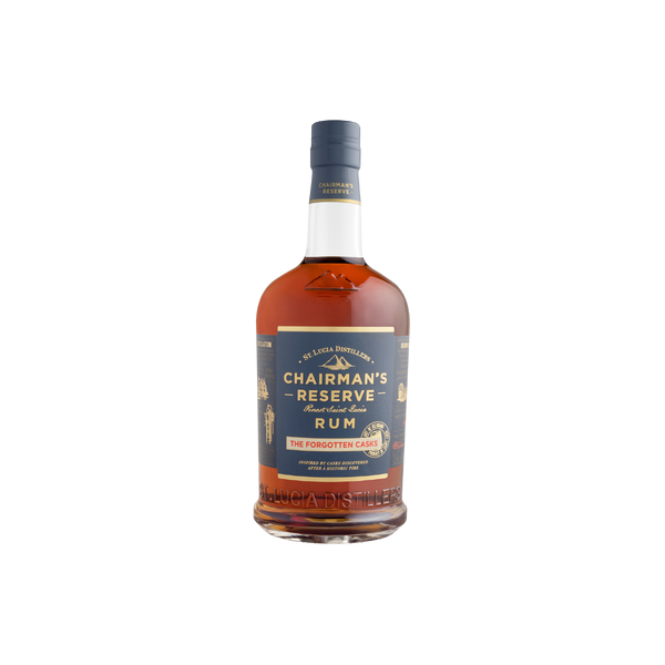 Chairman's Reserve Rum bottle on a white background