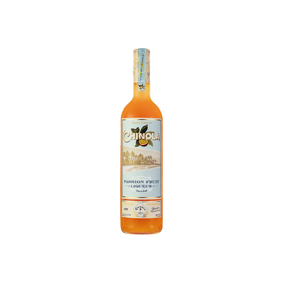 Bottle of Chinola Passionfruit Liqueur.
