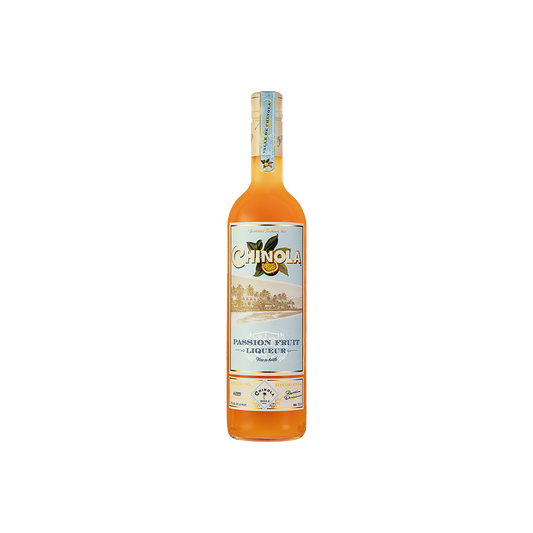 Bottle of Chinola Passionfruit Liqueur.