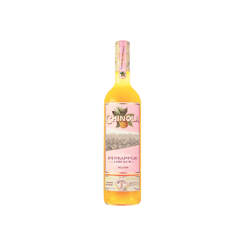 Bottle of Chinola Pineapple Liqueur.