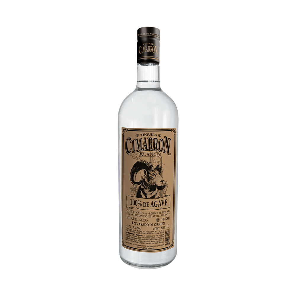 Bottle of Cimarron Blanco Tequila.