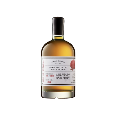 Bottle of Dead Reckoning South Pacific 10 Year Muscat Cask Rum.