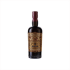 An appealing stately bottle of dark liquid with a burgandy foil wrapped top. The label is ornate in rich colors and reads: Del Professore Vermouth. There are large embossed letters of the same title running along the bottom of the bottle.