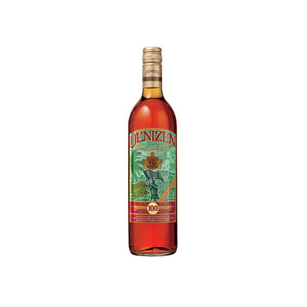 Bottle of Denizen Vatted Dark Rum.