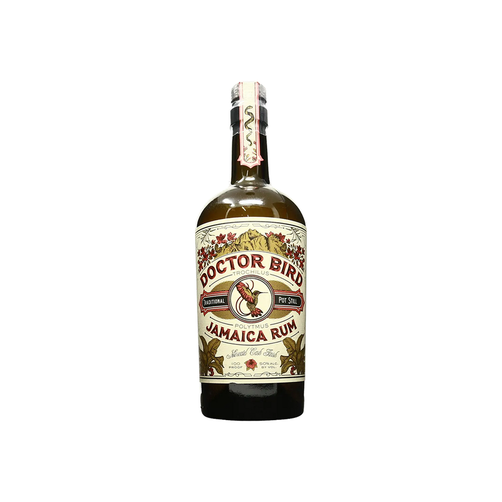 Bottle of Two James Doctor Bird Moscatel Cask Finish Rum.