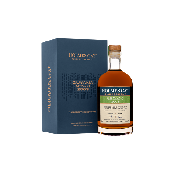Bottle Image for Holmes Cay Guyana Uitvlugt 2003 21 Year Edition Rum 