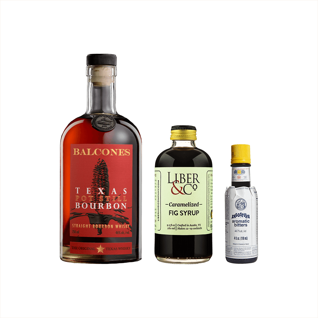 Order Fig Old-Fashioned Cocktail Set: Balcones Texas Pot Still Bourbon ...