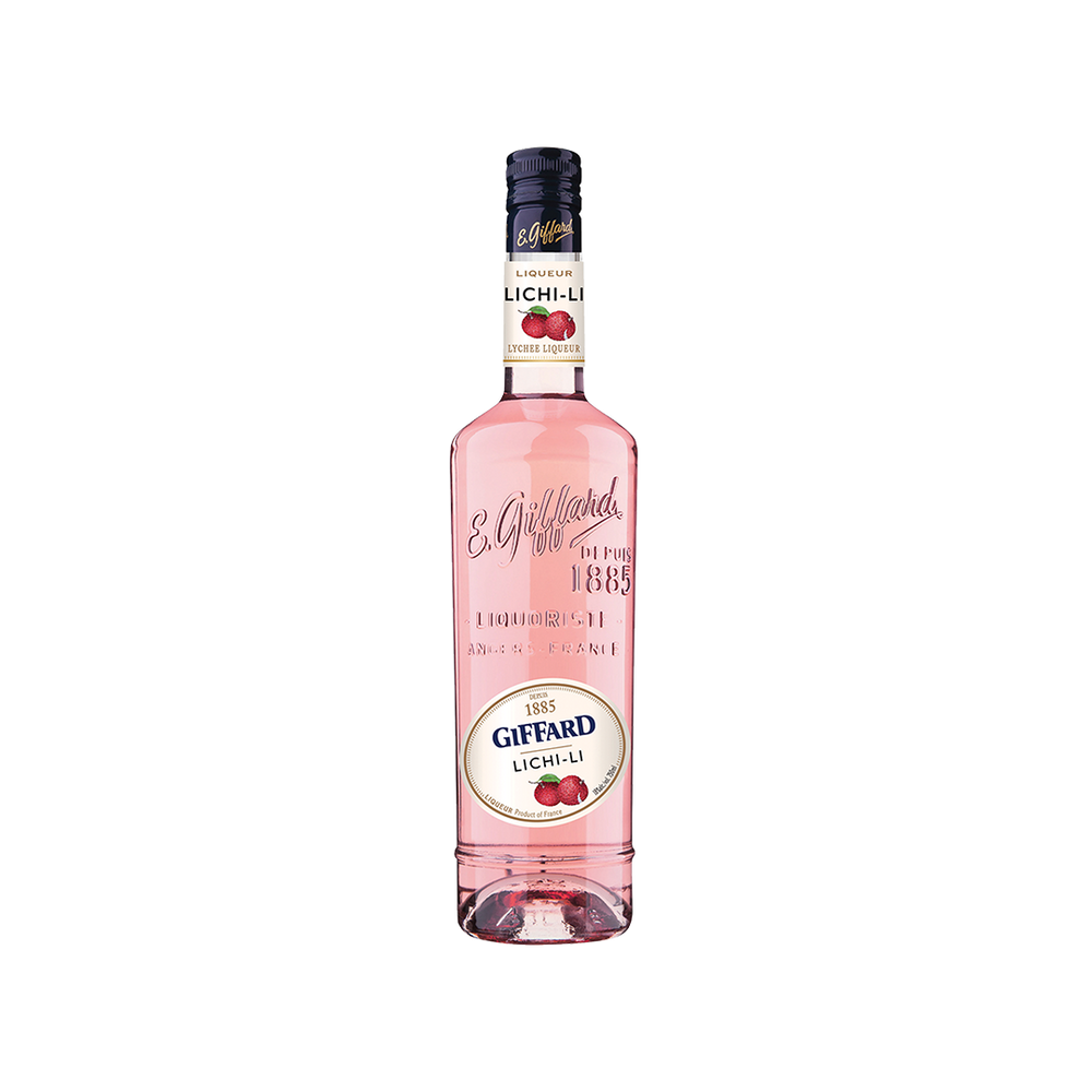 Bottle of Giffard Lichi-Li Liqueur.