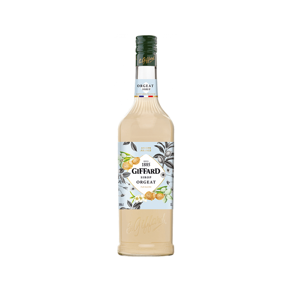 Bottle of Giffard Orgeat Syrup.