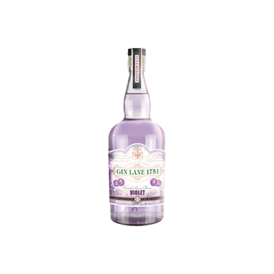 Gin Lane 1751 Violet bottle on a white background
