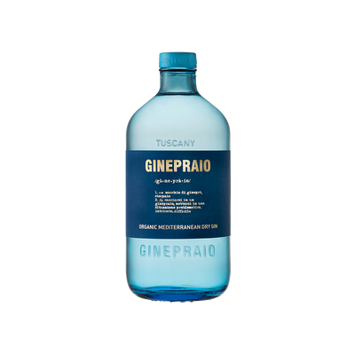 Bottle of Ginepraio Organic Mediterranean Dry Gin.