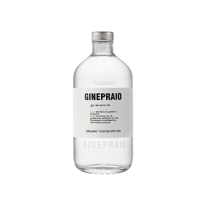 Bottle of Ginepraio Organic Tuscan Dry Gin.