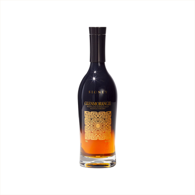 Bottle of Glenmorangie Signet Single Malt Scotch Whisky.