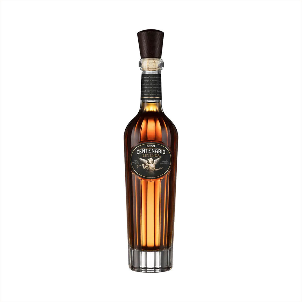 Bottle of Gran Centenario Leyenda Extra Anejo Tequila.