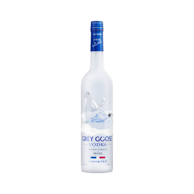 Bottle of Grey Goose Vodka.