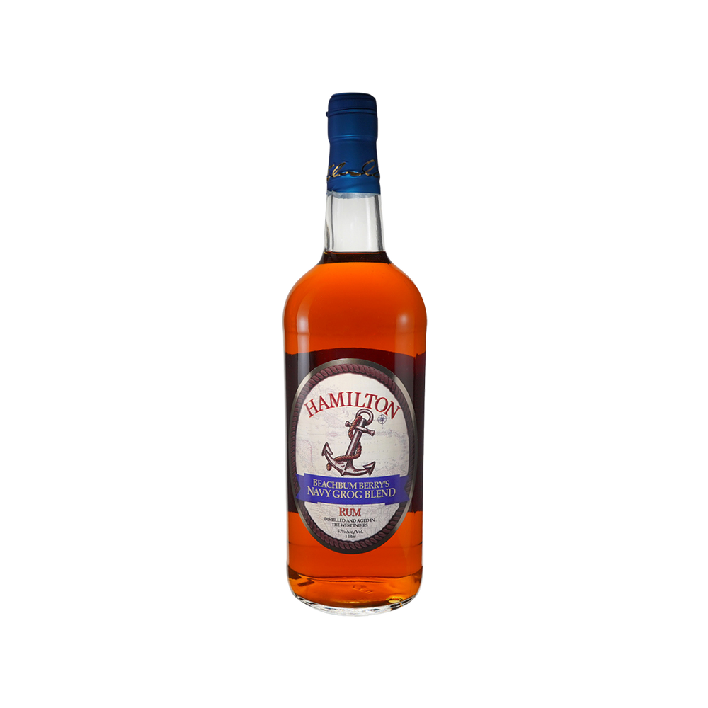 Bottle of Hamilton Beachbum Berry's Navy Grog Blend Rum.
