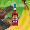 Bottle of Hamilton Beachbum Berry's Zombie Blend Rum over backdrop image of banana and plantain.