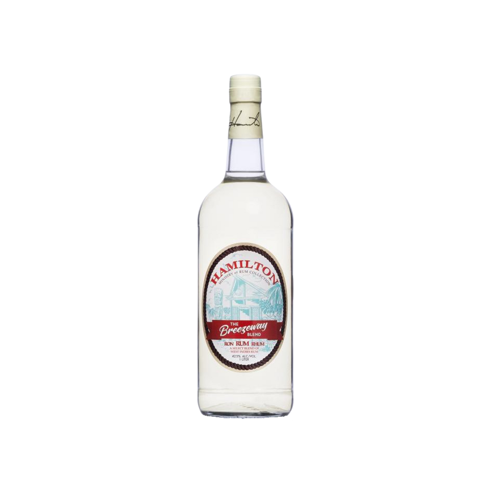 Bottle of Hamilton Breezeway Blend Rum.