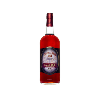Bottle of Hamilton False Idol 151 Full Strength Rum.