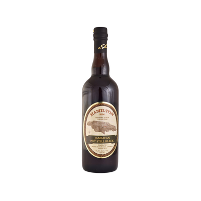 Bottle of Hamilton Jamaican Pot Still Black Rum.