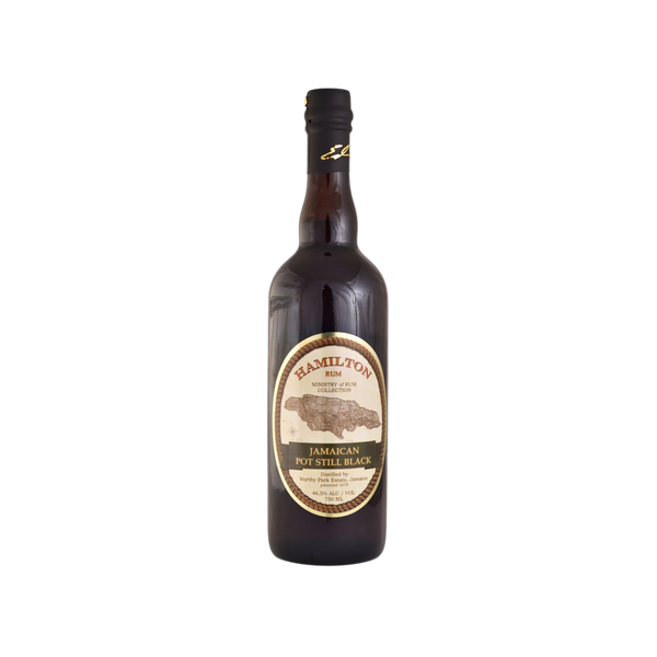 Bottle of Hamilton Jamaican Pot Still Black Rum.