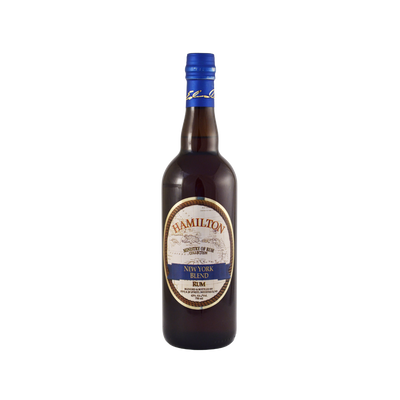 Bottle of Hamilton New York Blend Rum.
