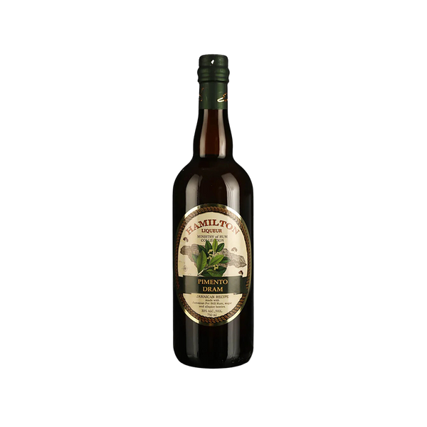 Bottle of Hamilton Pimento Dram Liqueur.